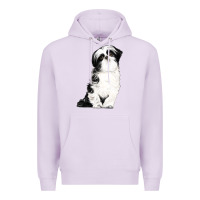 Lilac shih tzu dog Premium Hoodie - LillyAllenDesigns