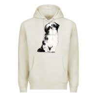 Oatmeal Heather shih tzu dog Premium Hoodie - LillyAllenDesigns