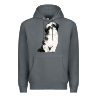 Rock shih tzu dog Premium Hoodie - LillyAllenDesigns