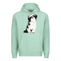 Seafoam shih tzu dog Premium Hoodie - LillyAllenDesigns