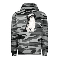 Slate Camo shih tzu dog Premium Hoodie - LillyAllenDesigns