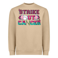 Mushroom Strike Out Cancer Baseball Heavyweight Sweatshirt - texasbilliewilder