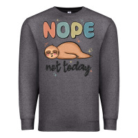 Charcoal Heather nope not today Premium Sweatshirt - MaliasSmallBusiness