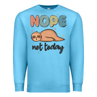 Ocean Blue nope not today Premium Sweatshirt - MaliasSmallBusiness