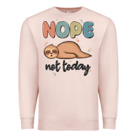 Pale Pink nope not today Premium Sweatshirt - MaliasSmallBusiness