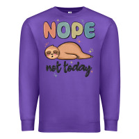 Purple nope not today Premium Sweatshirt - MaliasSmallBusiness