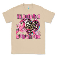 Mushroom western leopard  in october we wear pink heart Classic Tee - AdoDesignShop