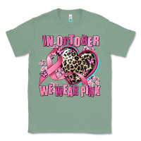 Sage western leopard  in october we wear pink heart Classic Tee - AdoDesignShop