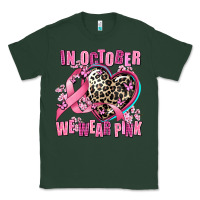 Sports Green western leopard  in october we wear pink heart Classic Tee - AdoDesignShop