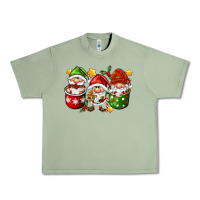 Oil Green coffee cup santa gnomies Urban Heavy Tee - FaDigitalArtStudio