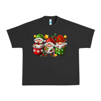 Pigment Black coffee cup santa gnomies Urban Heavy Tee - FaDigitalArtStudio