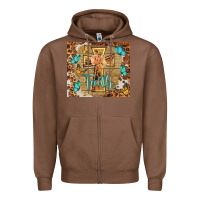 Chestnut faith cross Zipper Hoodie - BarkalooDesign