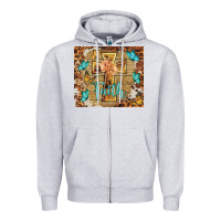 Heather Grey faith cross Zipper Hoodie - BarkalooDesign