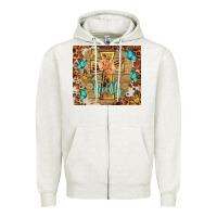 Oatmeal Heather faith cross Zipper Hoodie - BarkalooDesign