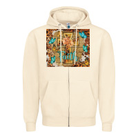 Sandshell faith cross Zipper Hoodie - BarkalooDesign