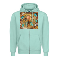 Seafoam faith cross Zipper Hoodie - BarkalooDesign