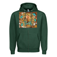 Sports Green faith cross Zipper Hoodie - BarkalooDesign