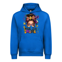 Cobalt mardi gras mama messy bun Urban Hoodie - texasbilliewilder