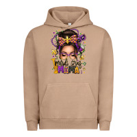 Pigment Burro mardi gras mama messy bun Urban Hoodie - texasbilliewilder