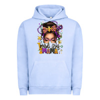 Pigment Grape Ice mardi gras mama messy bun Urban Hoodie - texasbilliewilder