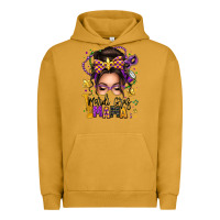 Pigment Peanut Butter mardi gras mama messy bun Urban Hoodie - texasbilliewilder