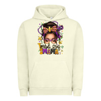 Pigment Pistachio mardi gras mama messy bun Urban Hoodie - texasbilliewilder