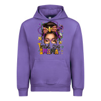 Tulip mardi gras mama messy bun Urban Hoodie - texasbilliewilder