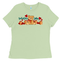 Matcha valentines vibes with gifts and bear Ladies Tee - AdoDesignShop