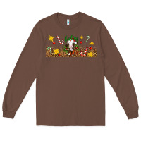 Chestnut Christmas feeling jolly cow Long Sleeve Tee - Artiststas