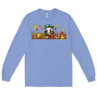 Colony Blue Christmas feeling jolly cow Long Sleeve Tee - Artiststas