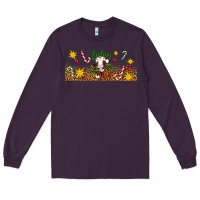 Plum Christmas feeling jolly cow Long Sleeve Tee - Artiststas