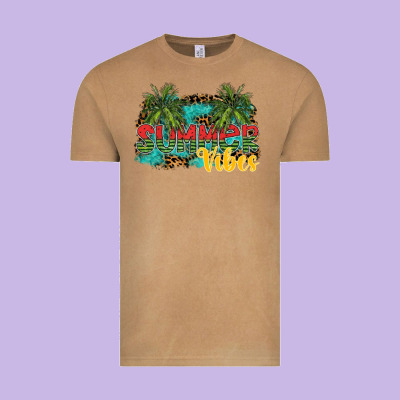 Summer Vibes Vintage Tee Designed By Sublimationcraftshop