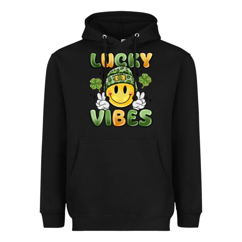 Lucky Vibes Heavyweight Hoodie by MaliasSmallBusiness | Teevron