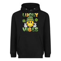 Black lucky vibes Heavyweight Hoodie - MaliasSmallBusiness