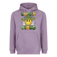 Lavender lucky vibes Heavyweight Hoodie - MaliasSmallBusiness