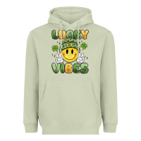 Matcha lucky vibes Heavyweight Hoodie - MaliasSmallBusiness