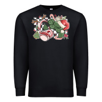 Black gamer christmas game controller Premium Sweatshirt - MaliasSmallBusiness