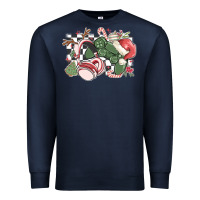 Navy gamer christmas game controller Premium Sweatshirt - MaliasSmallBusiness