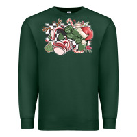 Sports Green gamer christmas game controller Premium Sweatshirt - MaliasSmallBusiness
