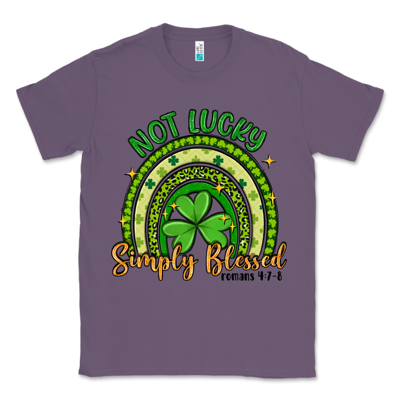 Not Lucky Simply Blessed Rainbow Classic Tee by Artiststas | Teevron