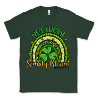 Sports Green not lucky simply blessed rainbow Classic Tee - Artiststas
