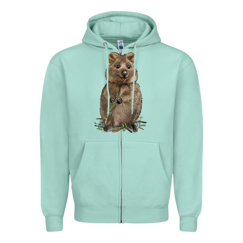 Quokka Zipper Hoodie by LillyAllenDesigns | Teevron