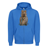 True Royal Quokka Zipper Hoodie - LillyAllenDesigns