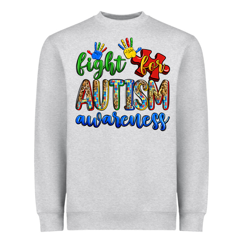 Fight For Autism Awareness Heavyweight Sweatshirt by Zillion Design Studio | Teevron