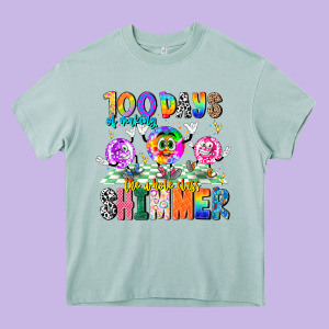 100 Days Of Making The Whole Class Shimmer Heavy Core Tee Designed By Cowhidedigitalart