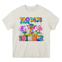 Cream 100 Days Of Making The Whole Class Shimmer Heavy Core Tee - CowhideDigitalArt