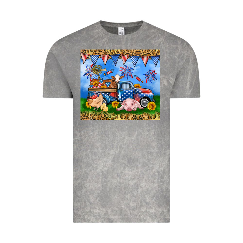 America Farm Animals Truck 20oz Skinny Tumbler Vintage Tee by Neo Western | Teevron