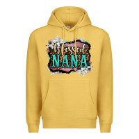 Antique Gold blessed nana Premium Hoodie - LillyAllenDesigns