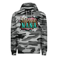 Slate Camo blessed nana Premium Hoodie - LillyAllenDesigns