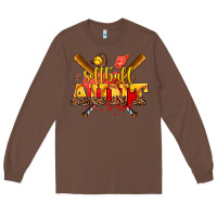 Chestnut softball aunt Long Sleeve Tee - AdoDesignShop